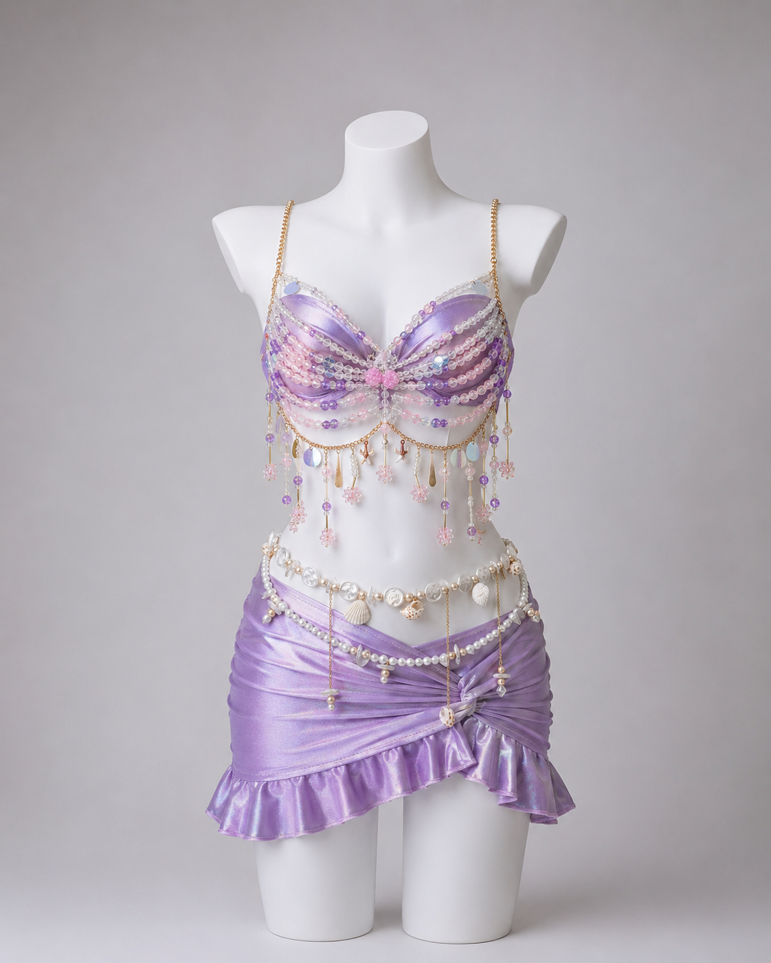 CRYSTAL-purple Festival/Party/Rave Bikini Outfit