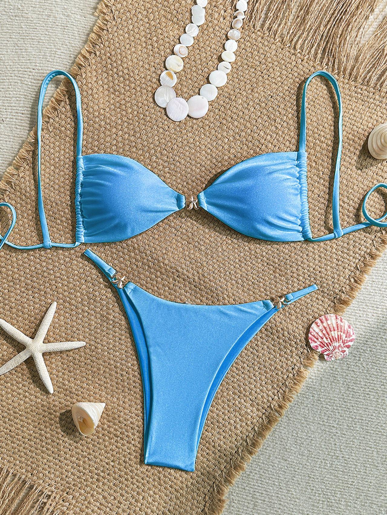 CRYSTAL-blue ocean Festival/Party/Rave Bikini Outfit